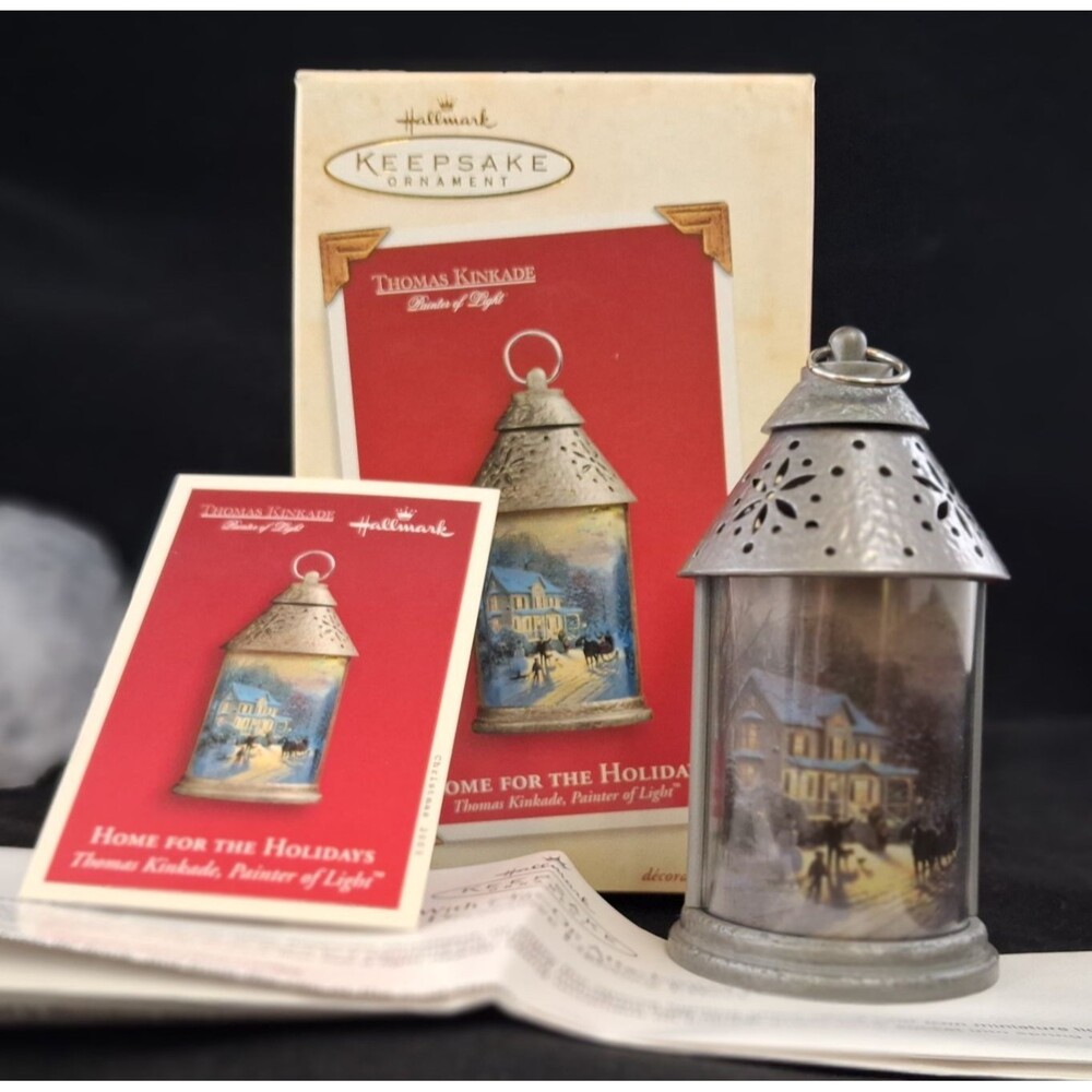 2003 Hallmark Keepsake Thomas Kinkade Home For The Holidays Light Up NIB